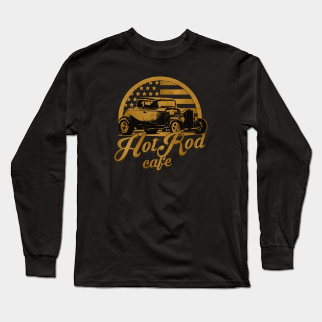 Hot Rod Cafe Long Sleeve T-Shirt by CTShirts